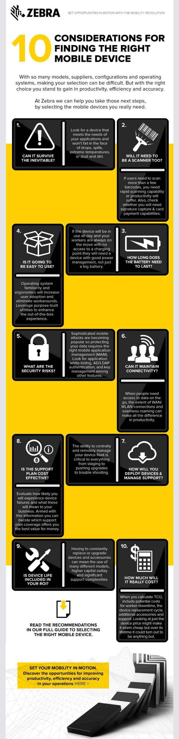 Finding the right mobile device: 10 questions & considerations when selecting a rugged Android device for the transport & logistics workforce